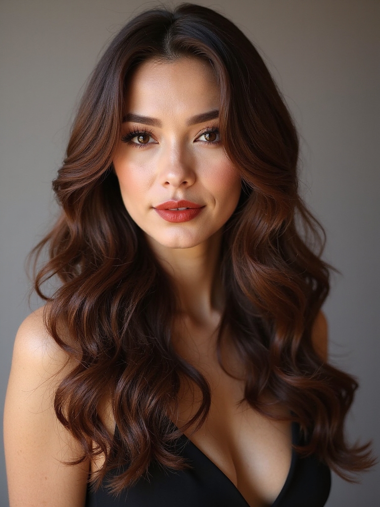 glamorous cascading hollywood waves