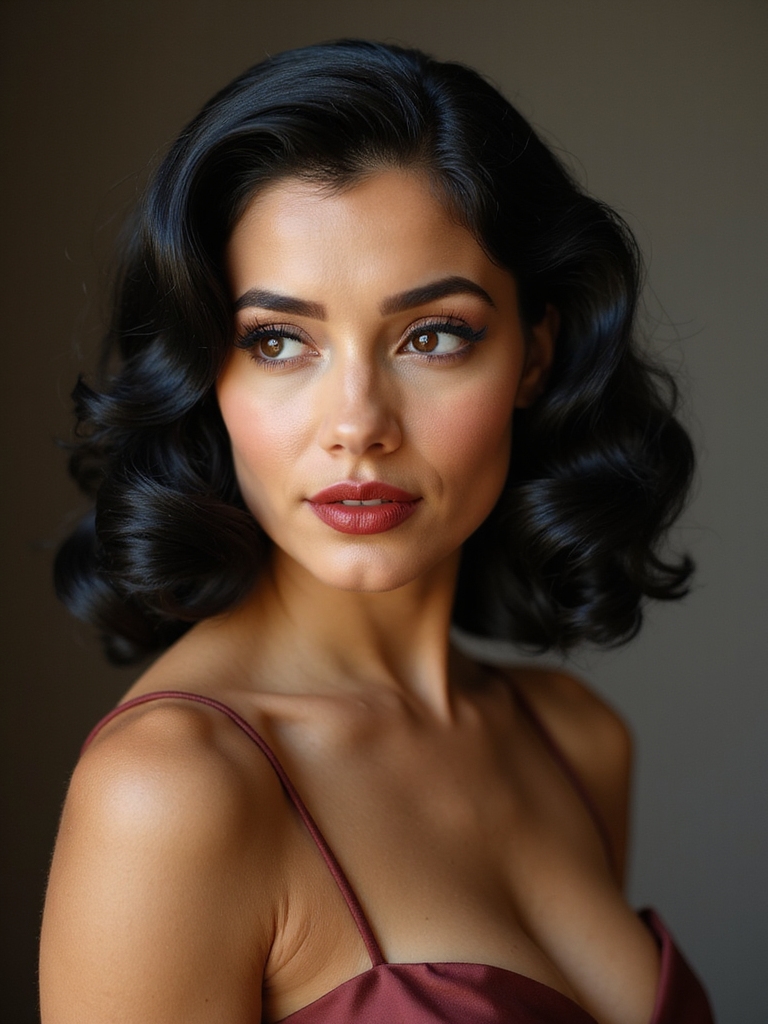 glossy sculpted s shaped waves
