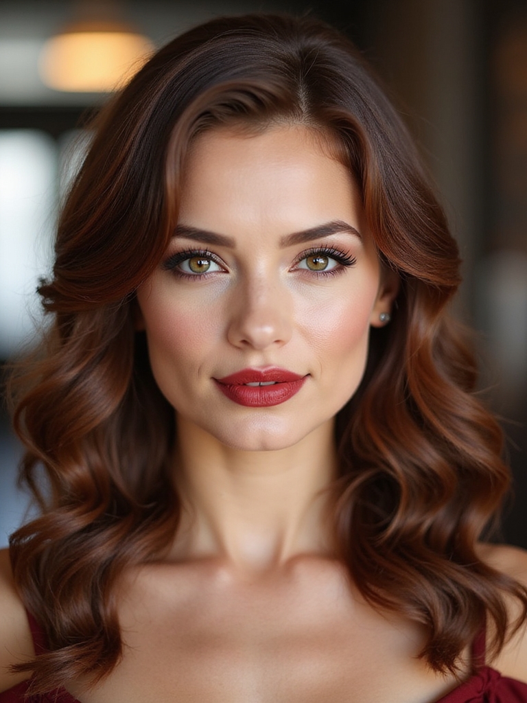 glossy sculpted vintage s waves