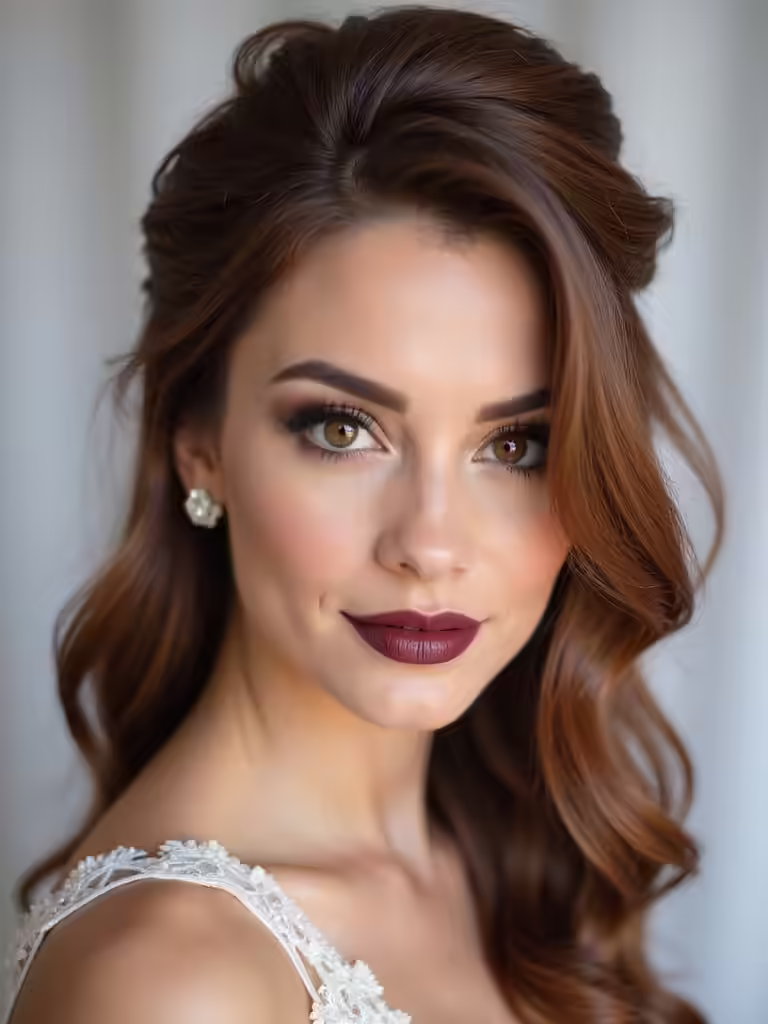 half up half down bridesmaid hairstyles
