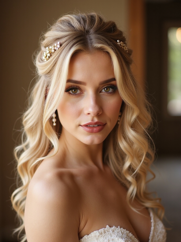half up wedding hairdreams