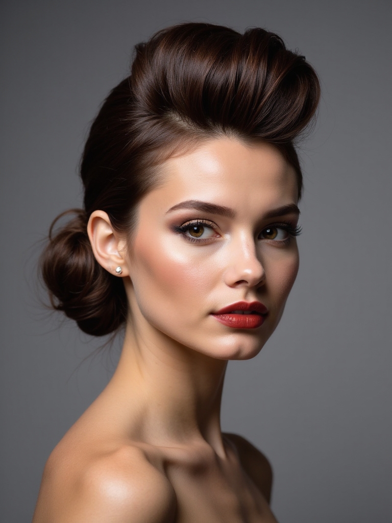 high and low updos