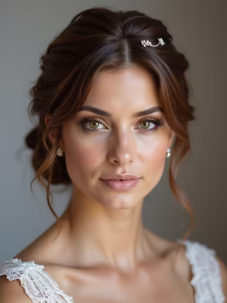 intricate close up engagement hairstyles