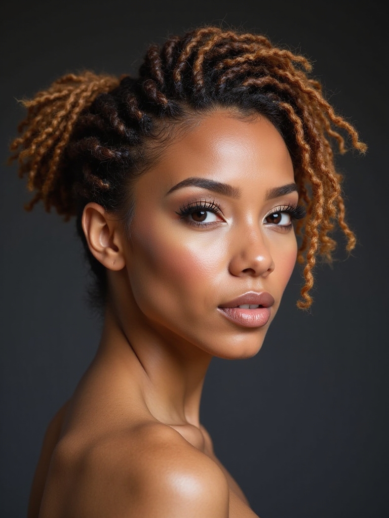intricate elegant loc updos