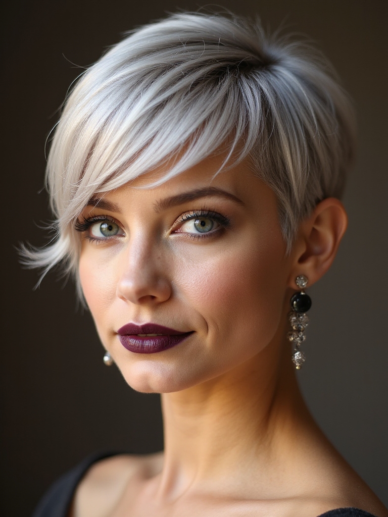 jeweled pin pixie bride