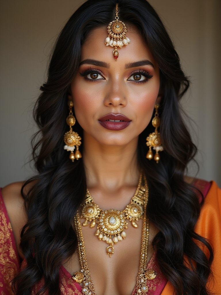 layered braids with gold