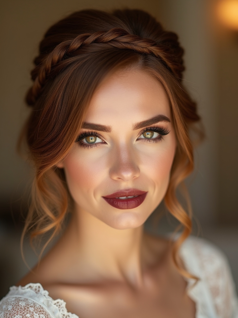 lightweight braided crown headband