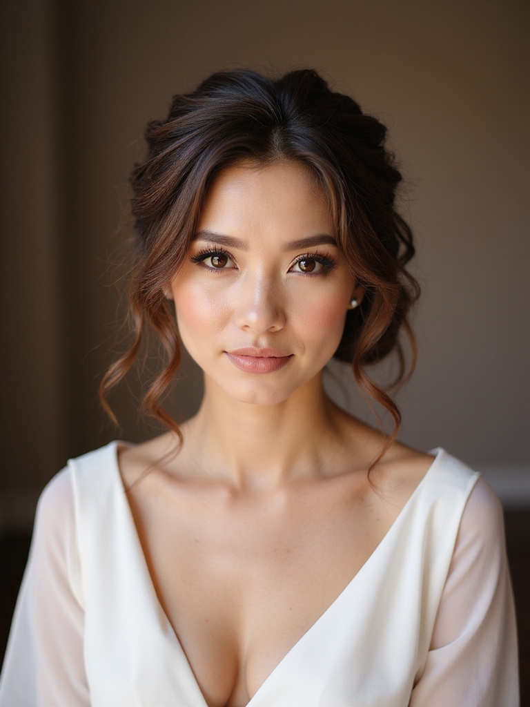 lived in low twisted chignon