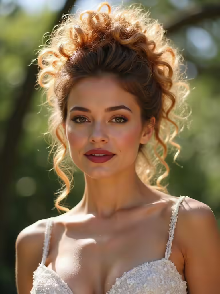 lofty protected pineapple updo