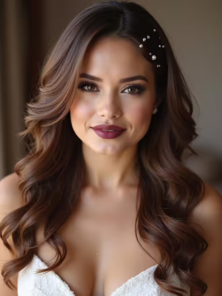 long hair bridal styles