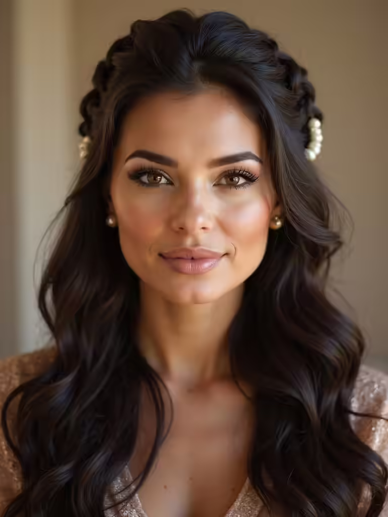 long hair bridal styles