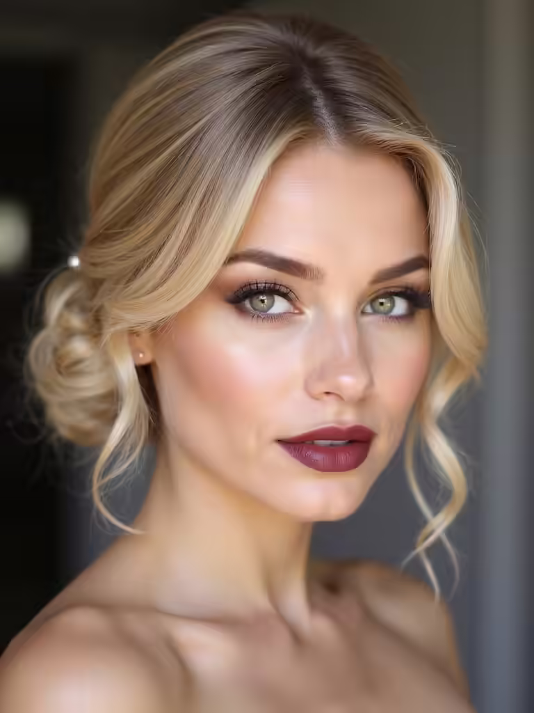long lasting elegant bridal bun