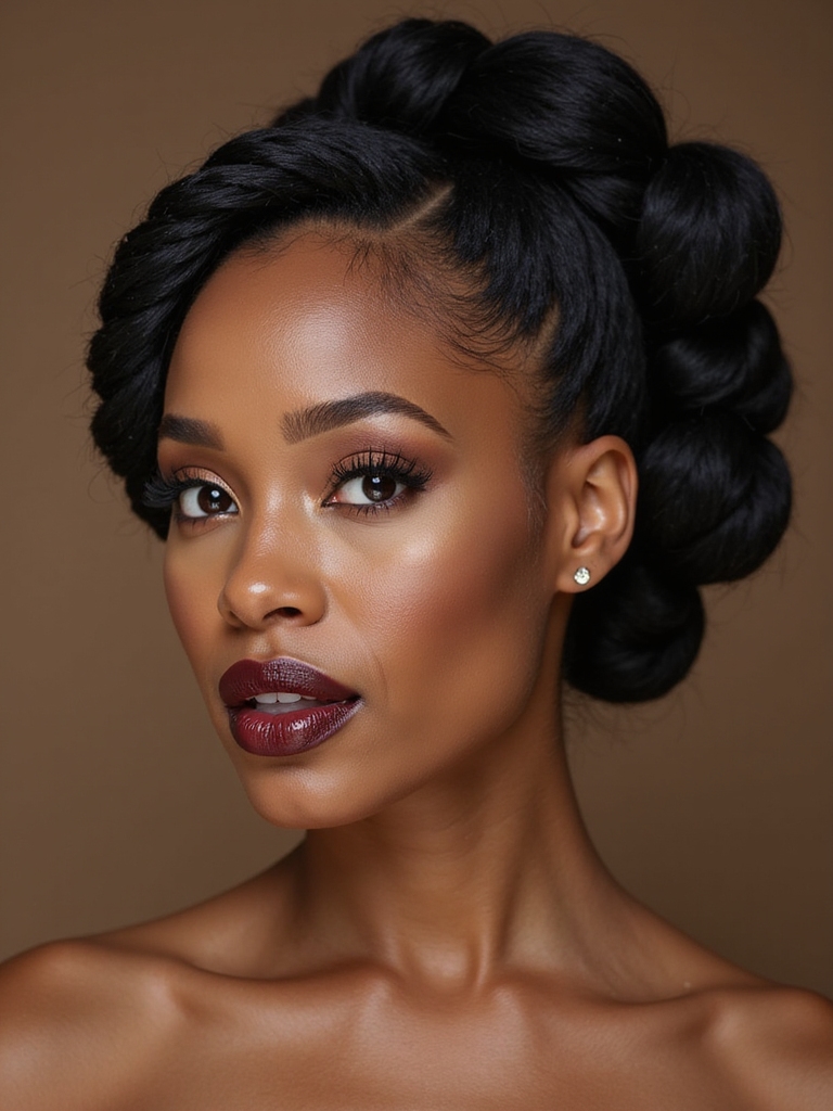 long wear protective braided updo