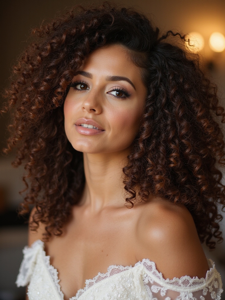 loose and bouncy curls