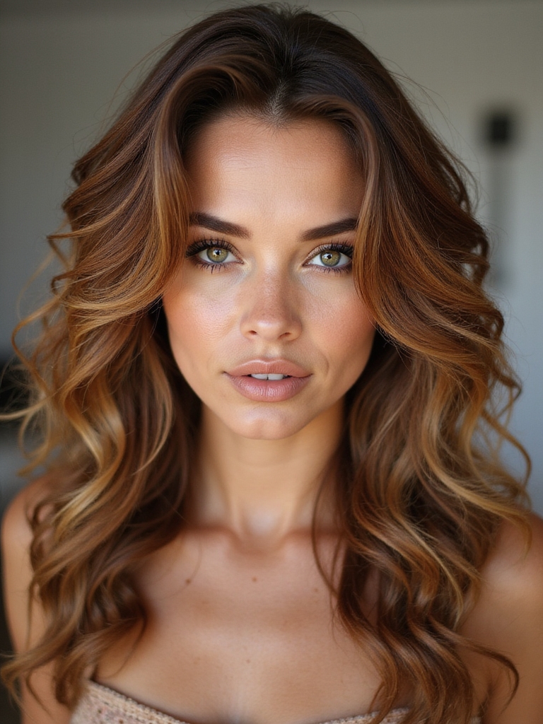 loose boho curls face framing