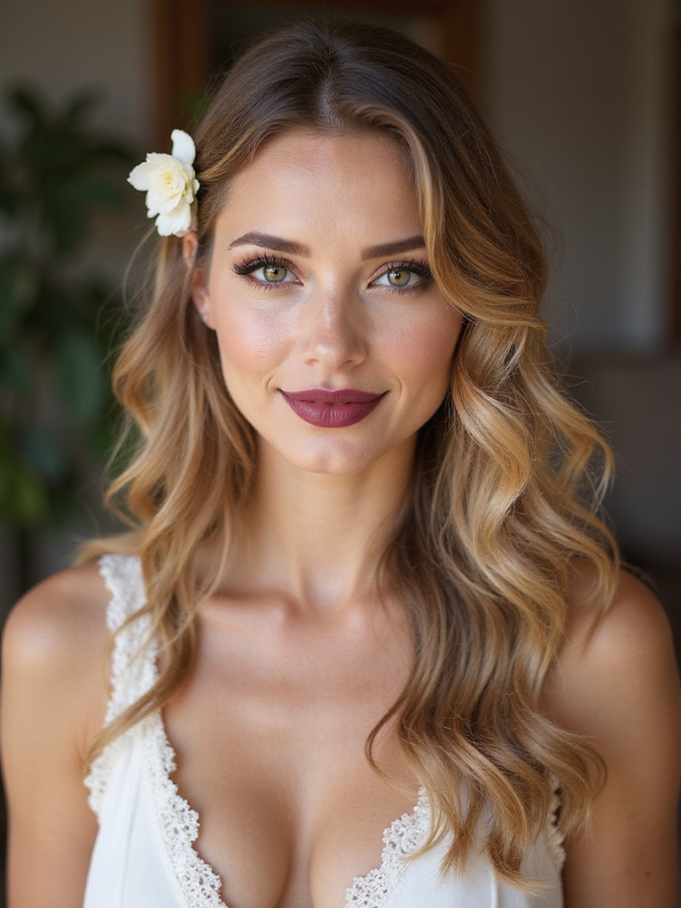loose boho waves floral_clip