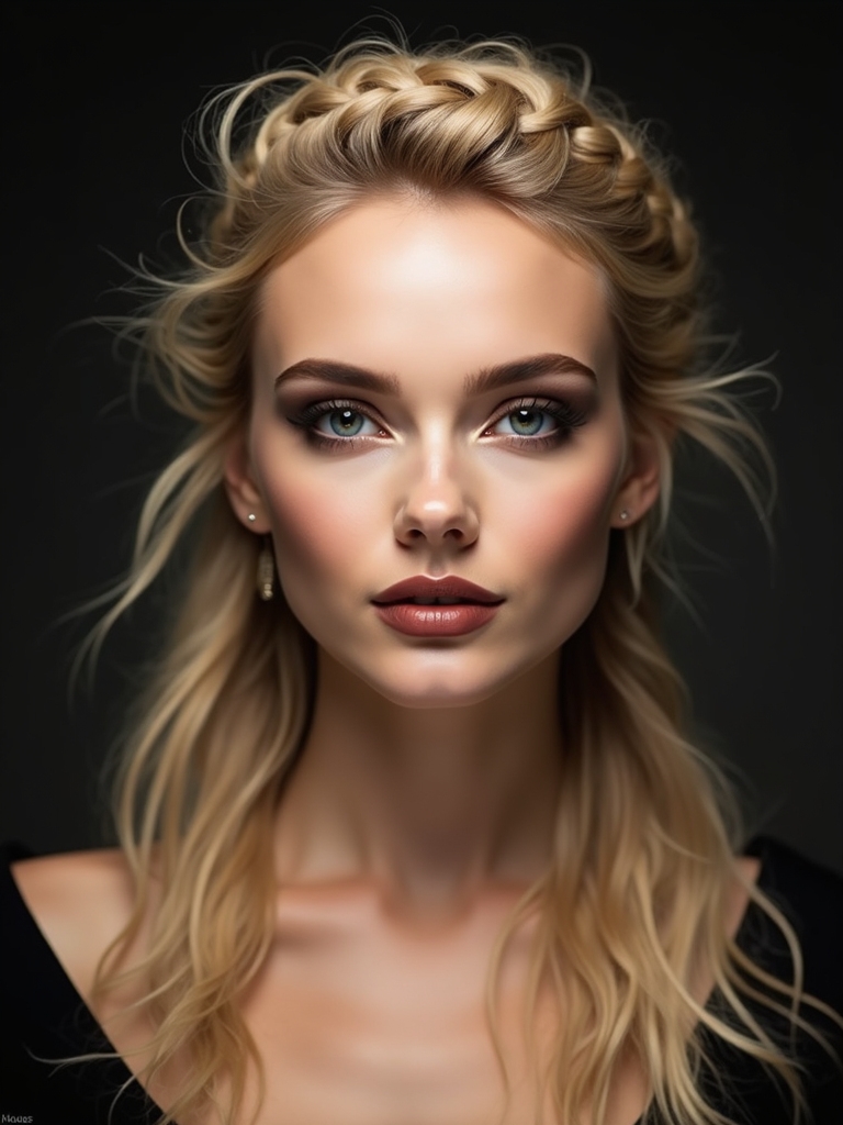 loose crown braid wispy ends