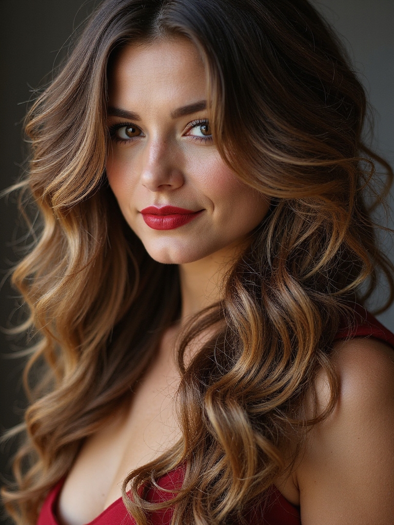 loose curly romantic tendrils