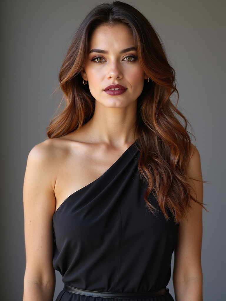 loose half up soft waves