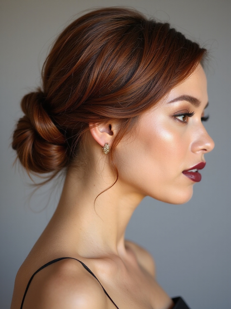 loose low romantic chignon