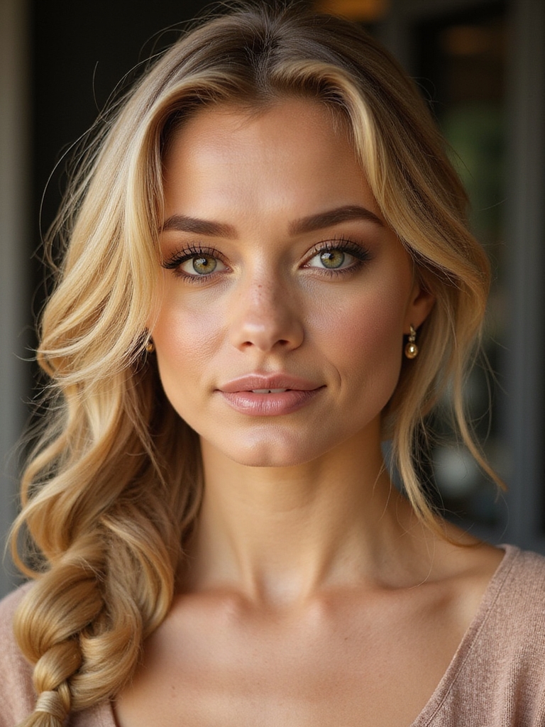 loose romantic bohemian fishtail