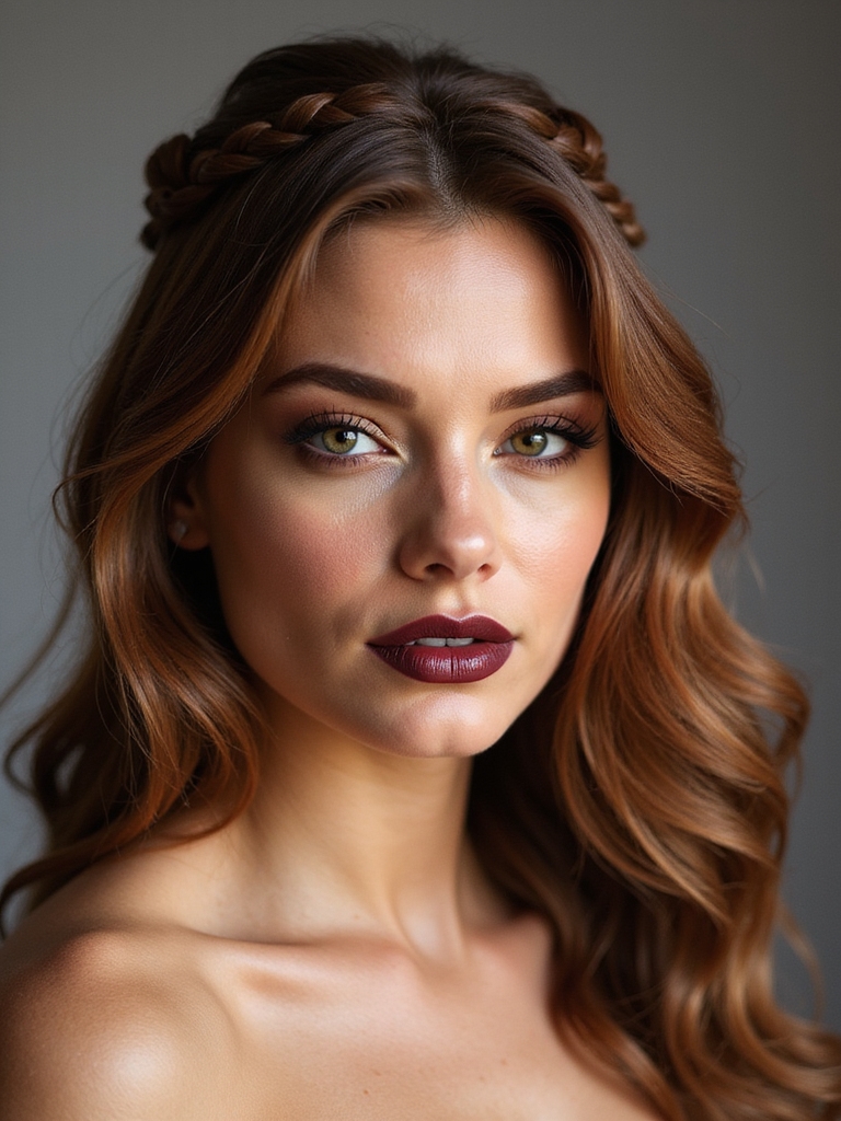 loose romantic braided crown