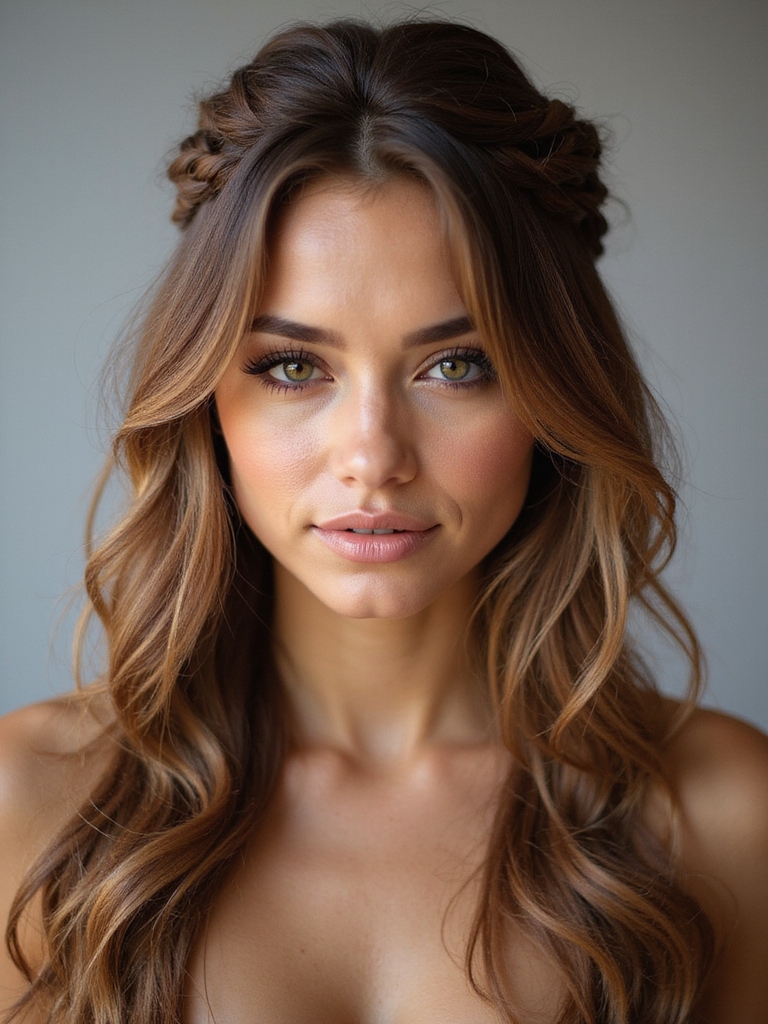 loose romantic braided crown