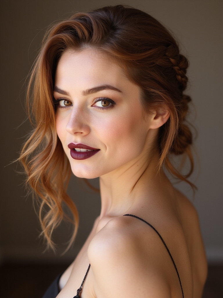 loose romantic braided crown