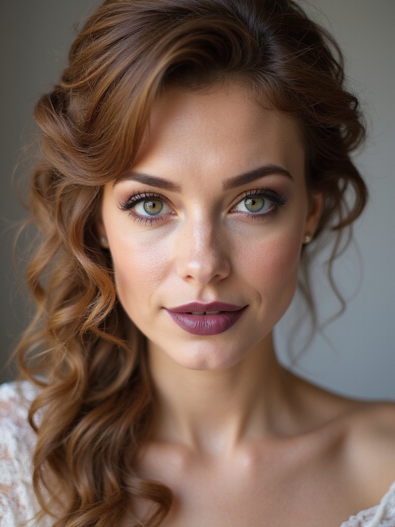 loose romantic face framing updo