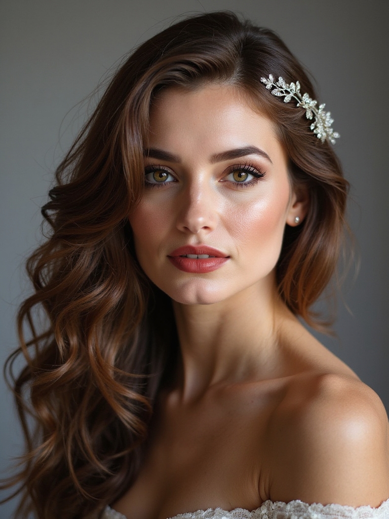 loose waves with sparkle