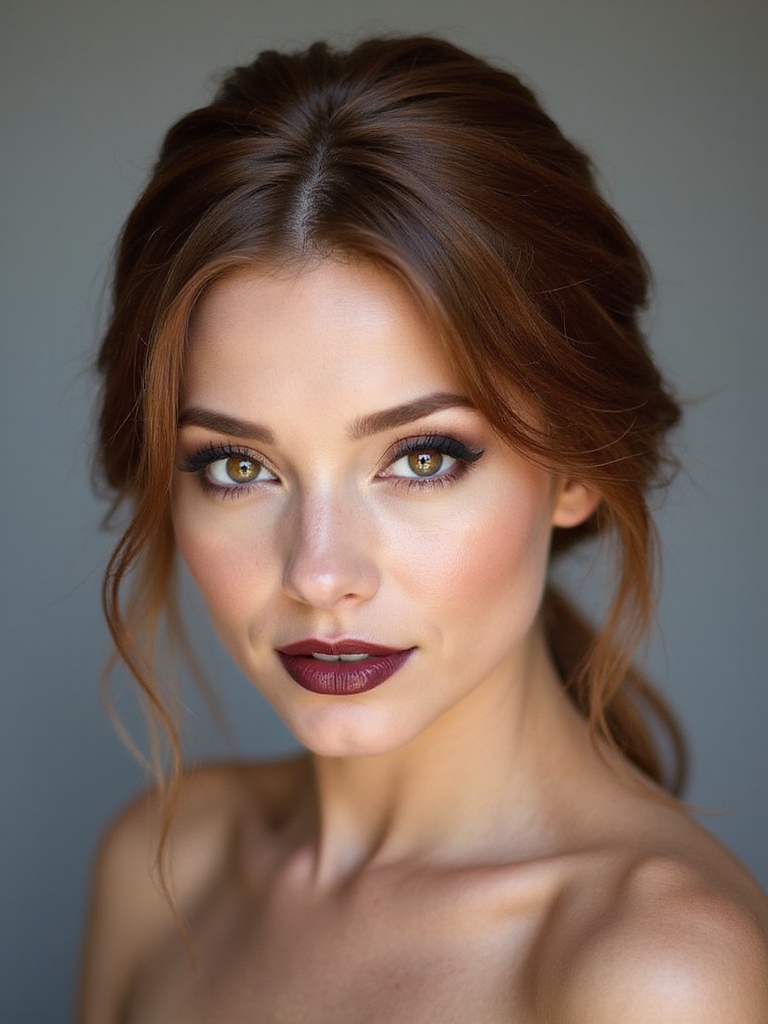 low chignon with lift