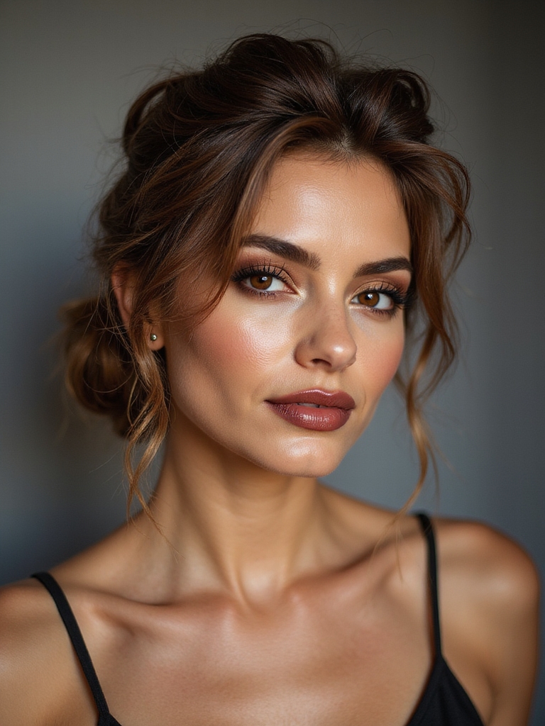 low messy bun elegance