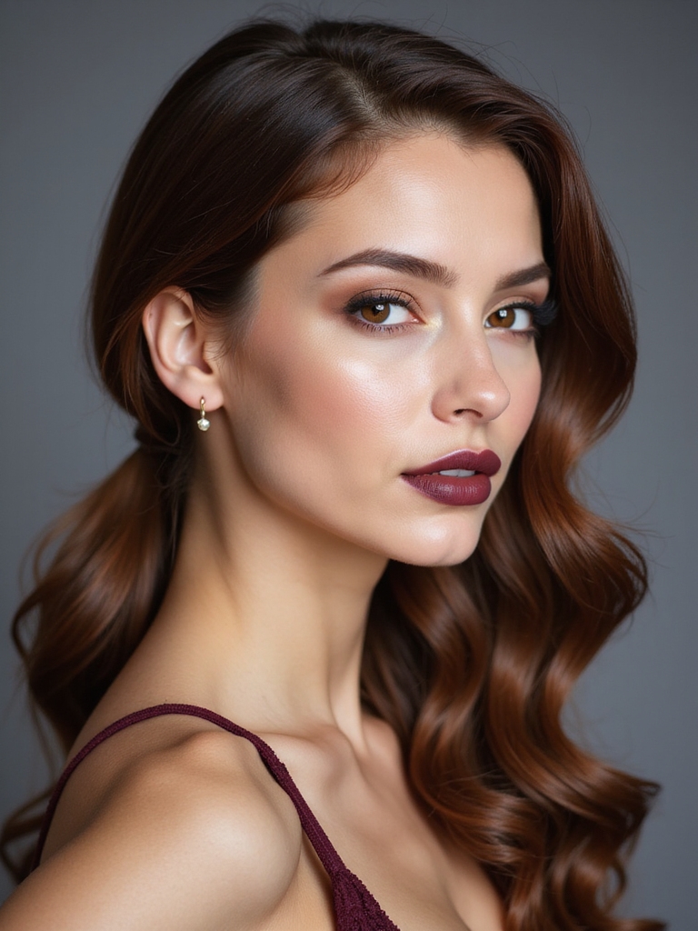 low romantic side ponytail