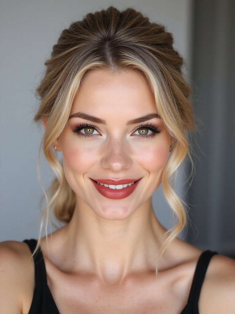 low texture elegant low chignon