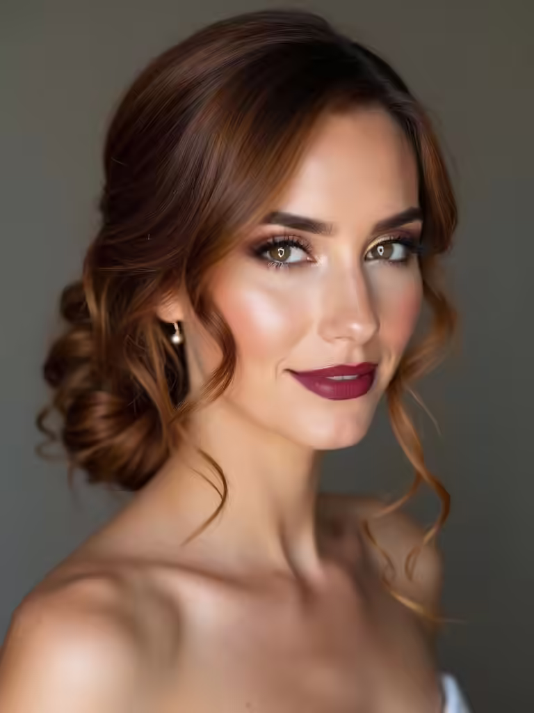 medium length bridesmaid hair styles