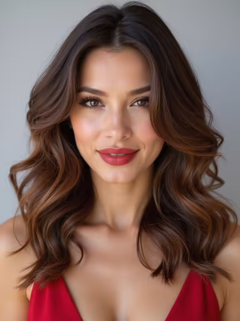 medium length engagement photo hairstyles