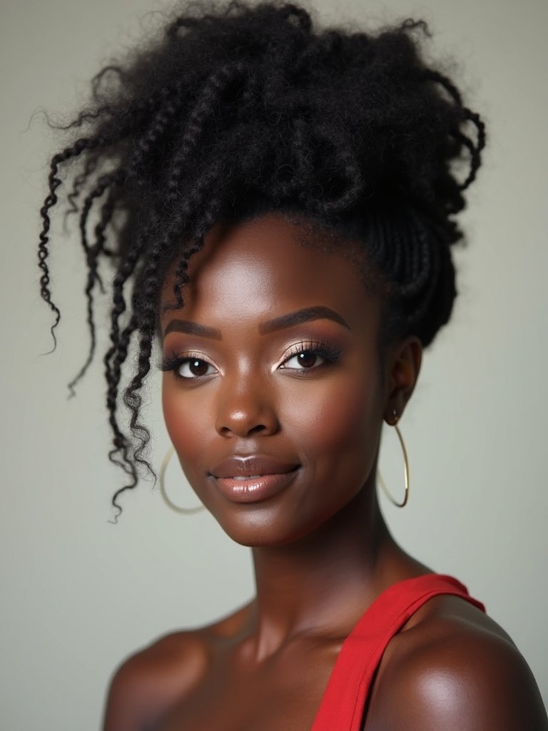 natural african bridal hairstyles