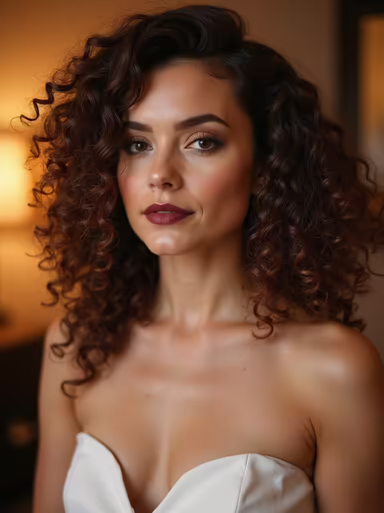 natural curly bridesmaid hairstyles