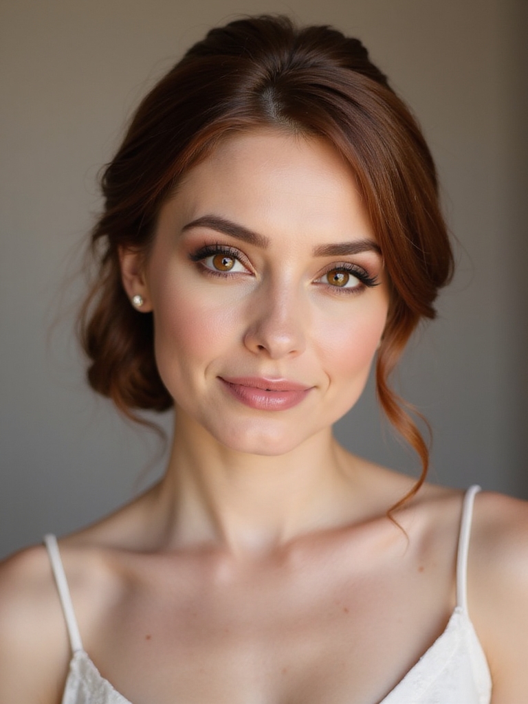 neat low chignon elegance