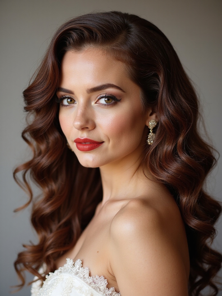 old hollywood glossy finger waves