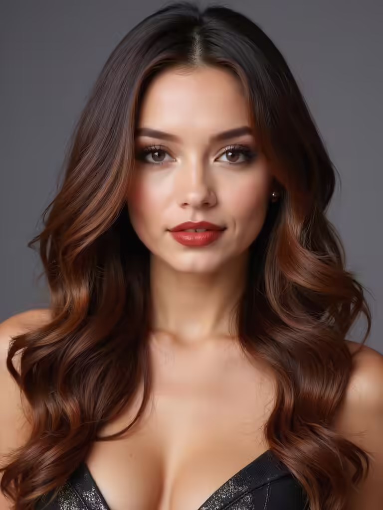 open front engagement hairstyle