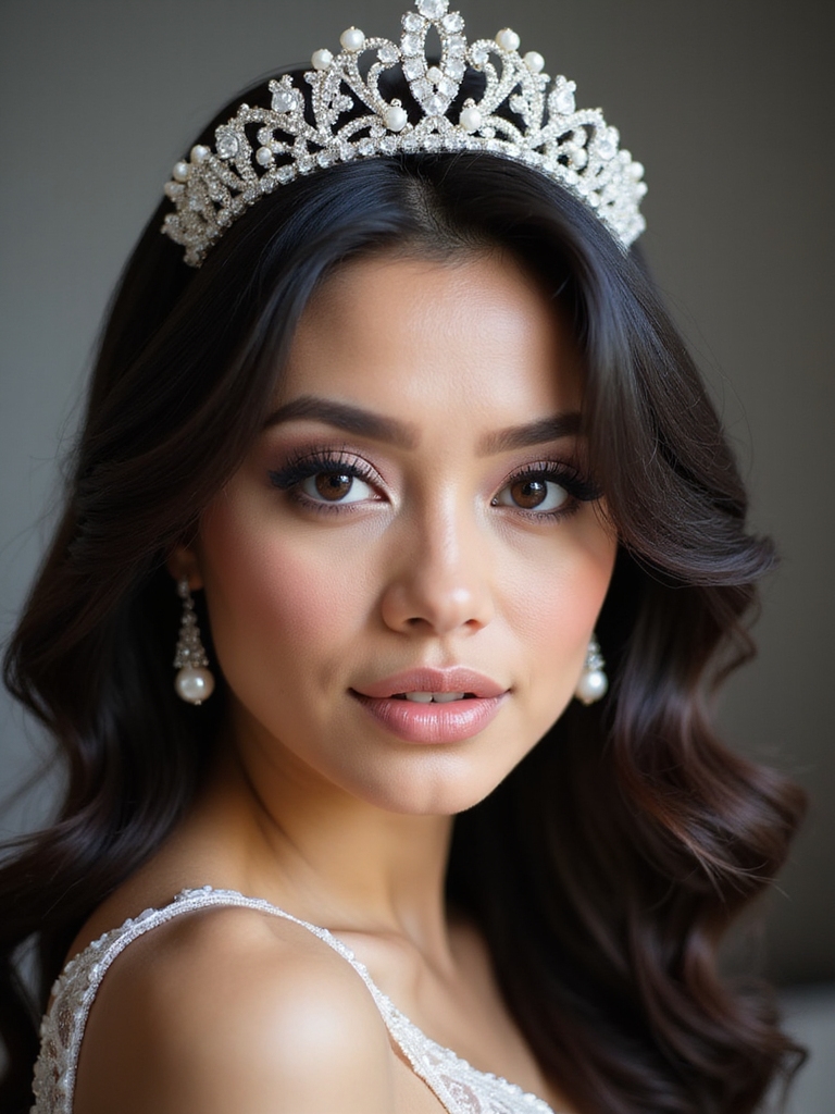 pearled crystal vintage elegance tiara