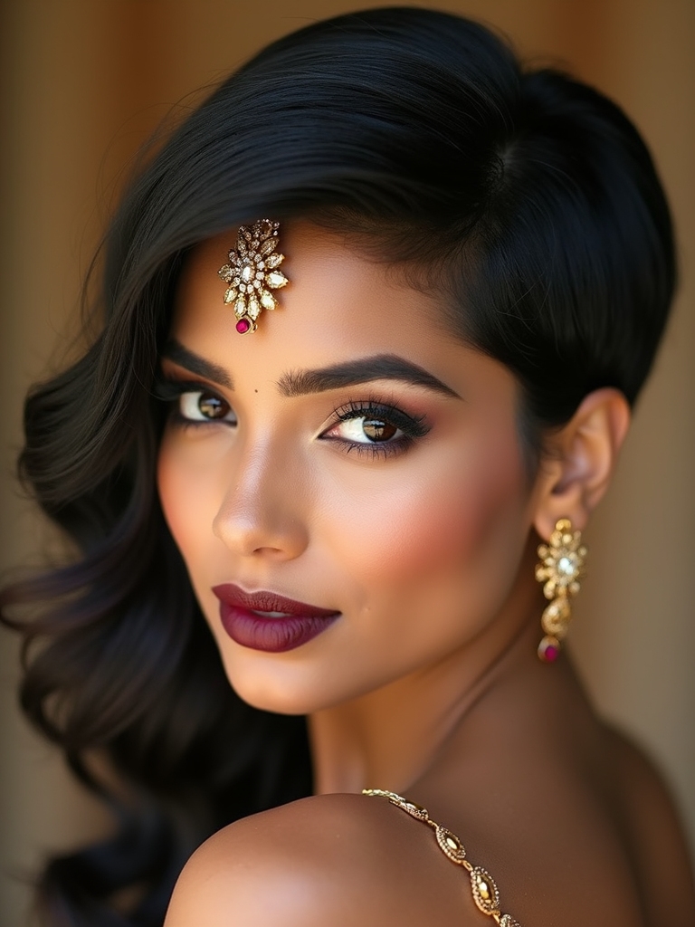 pixie maang tikka sidecurls