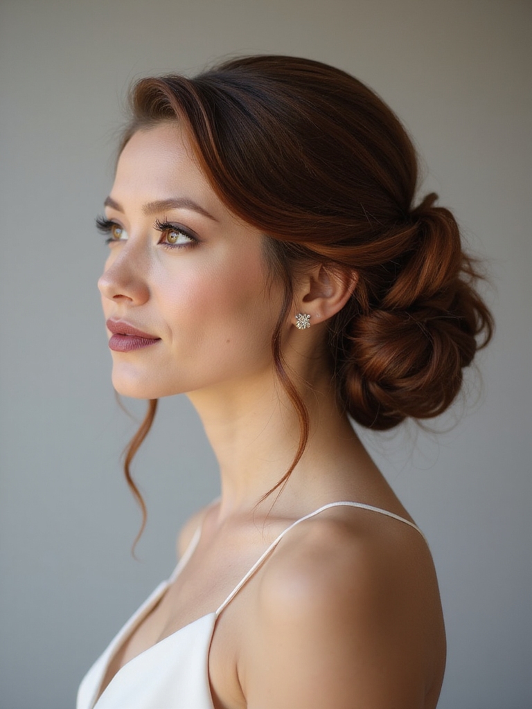 playful polished textured bridal updos
