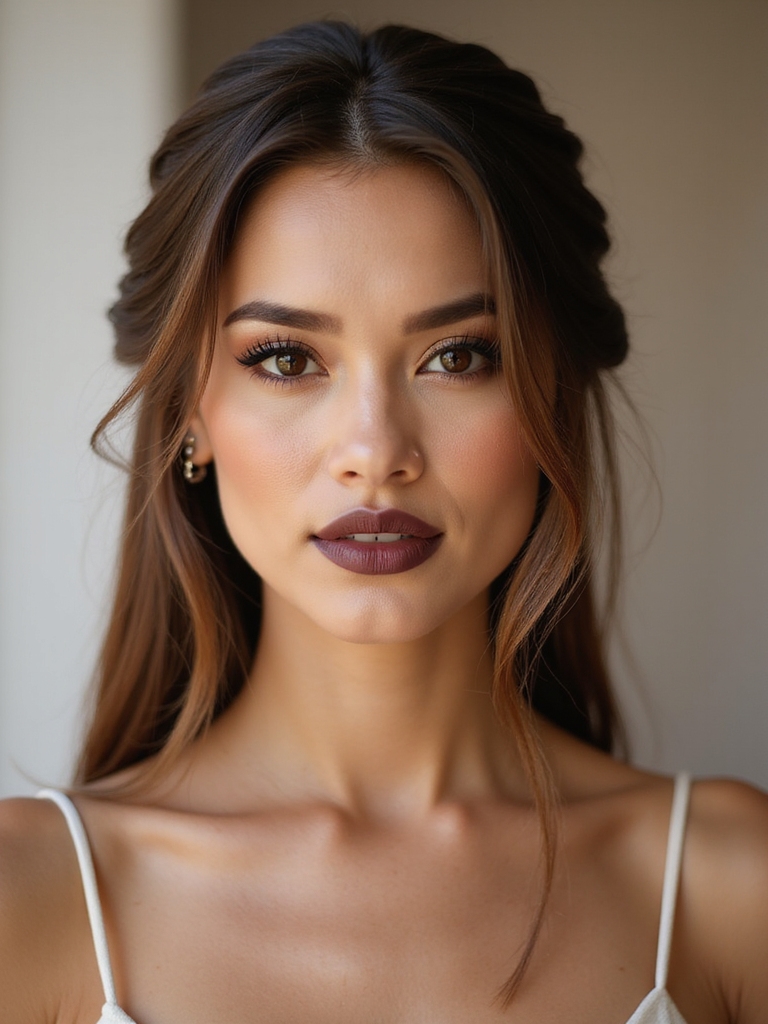 polished half up elegance