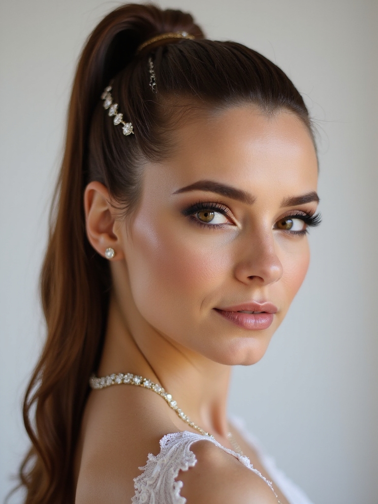 polished high ponytail elegance