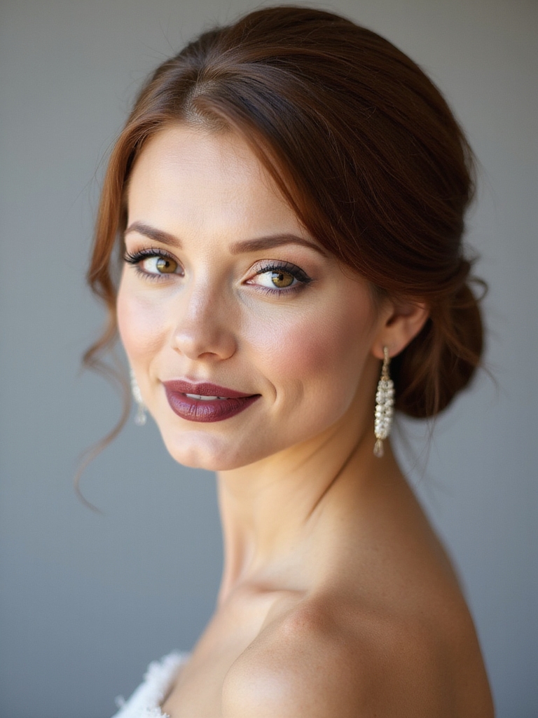 polished low bun elegance