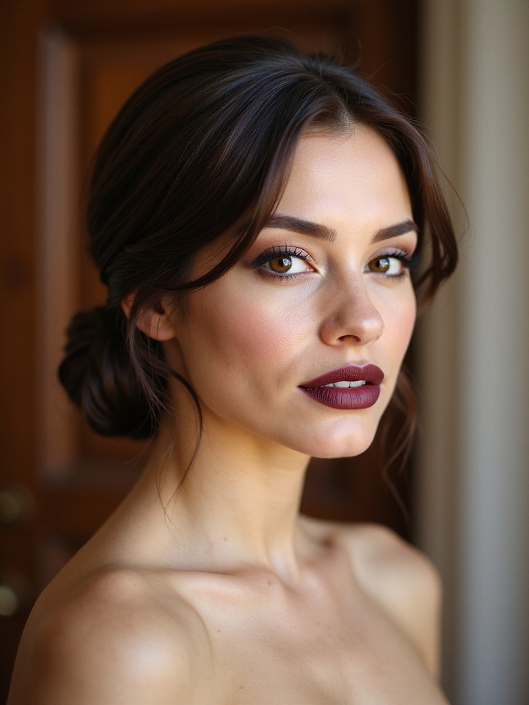 polished low bun simplicity