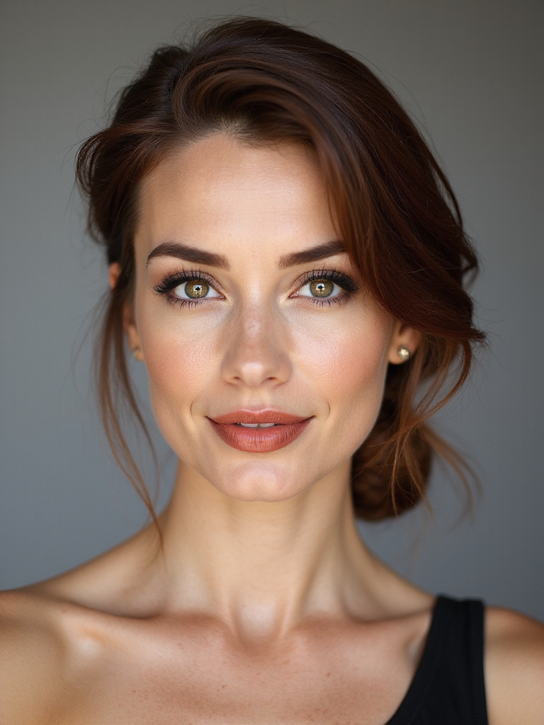 polished low bun styling
