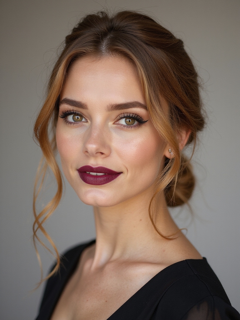 polished relaxed low bun
